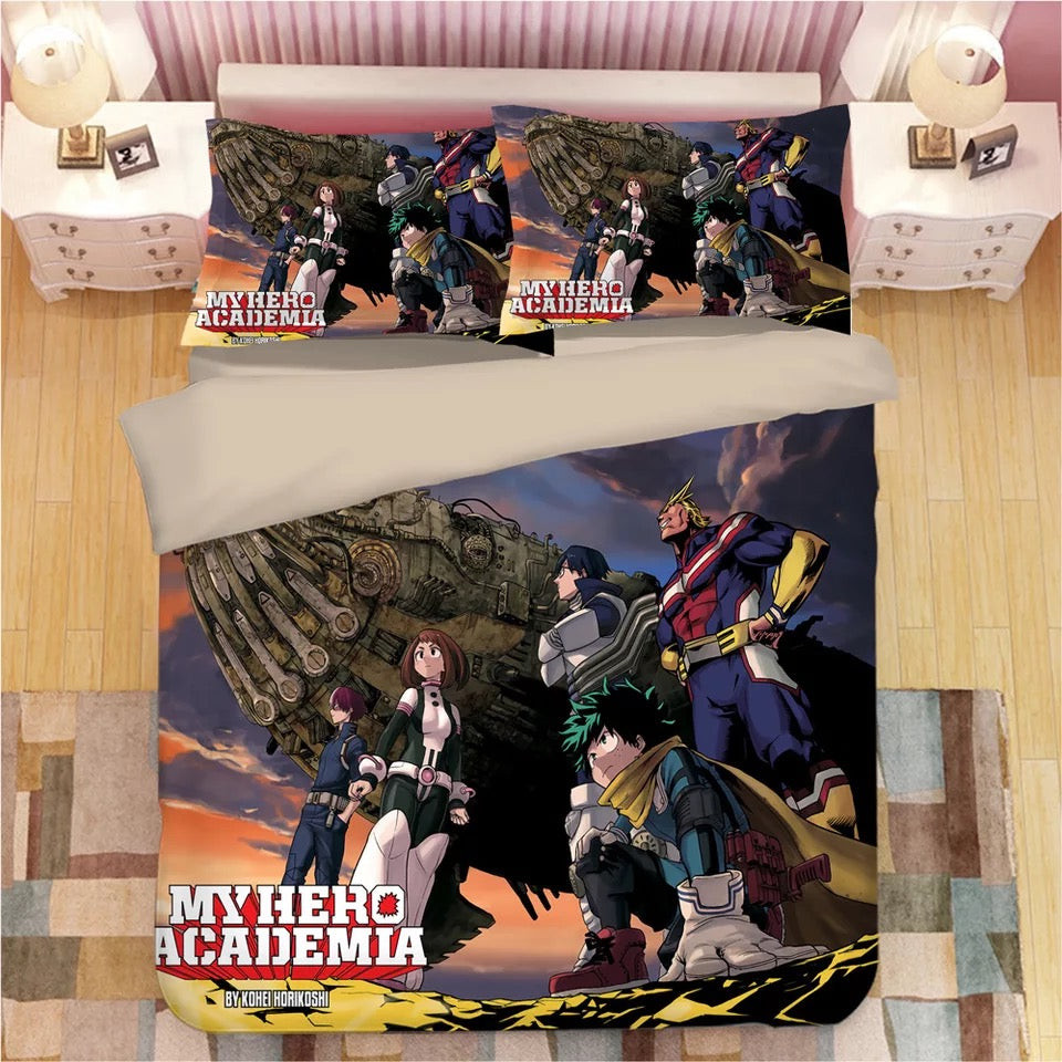 My Hero Academia Deku Midoriya Izuku Duvet Cover Quilt Cover Pillowcase Bedding Set Bed Linen Home Bedroom Decor