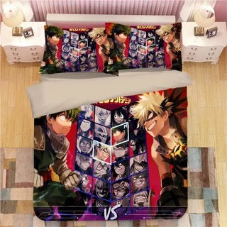 My Hero Academia Deku Midoriya Izuku Duvet Cover Quilt Cover Pillowcase Bedding Set Bed Linen Home Bedroom Decor