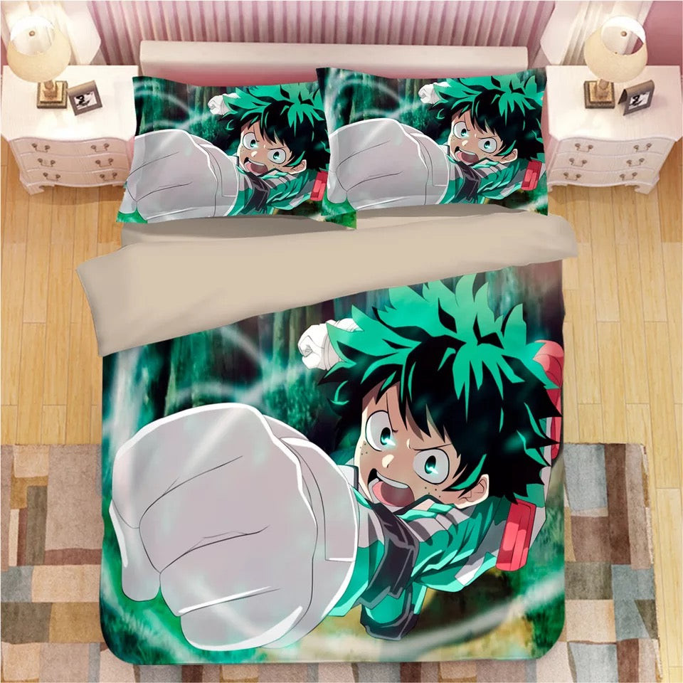 My Hero Academia Midoriya Izuku Duvet Cover Quilt Cover Pillowcase Bedding Set Bed Linen Home Bedroom Decor