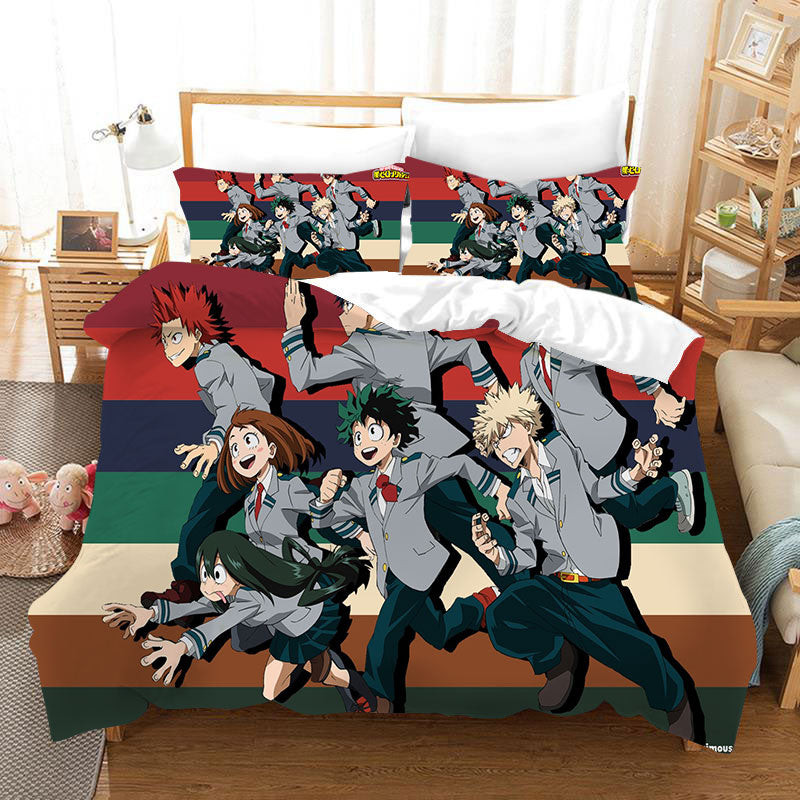 My Hero Academia Season 4 Duvet Cover Quilt Cover Pillowcase Bedding Set Bed Linen Home Bedroom Decor