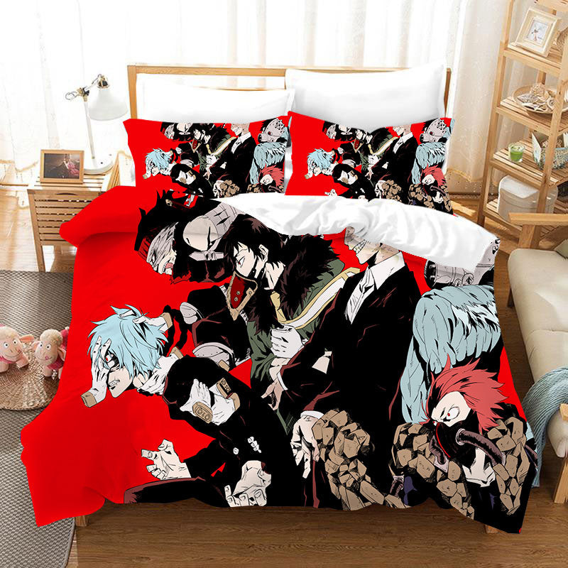 My Hero Academia Season 4 Duvet Cover Quilt Cover Pillowcase Bedding Set Bed Linen Home Bedroom Decor