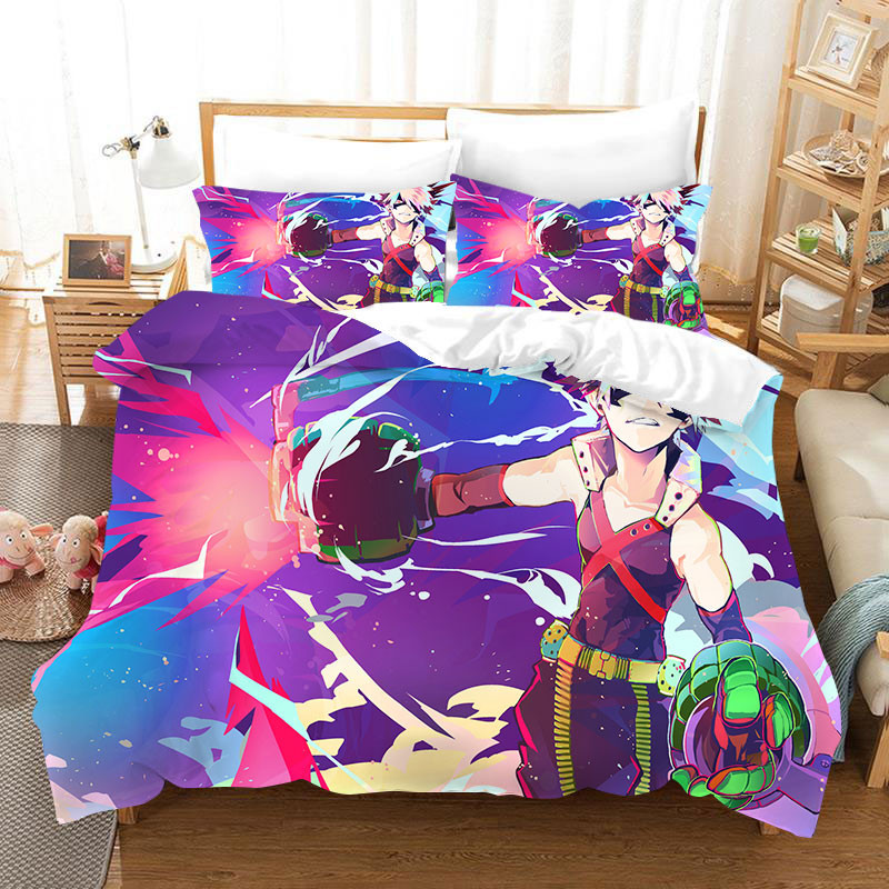 My Hero Academia Season 4 Duvet Cover Quilt Cover Pillowcase Bedding Set Bed Linen Home Bedroom Decor