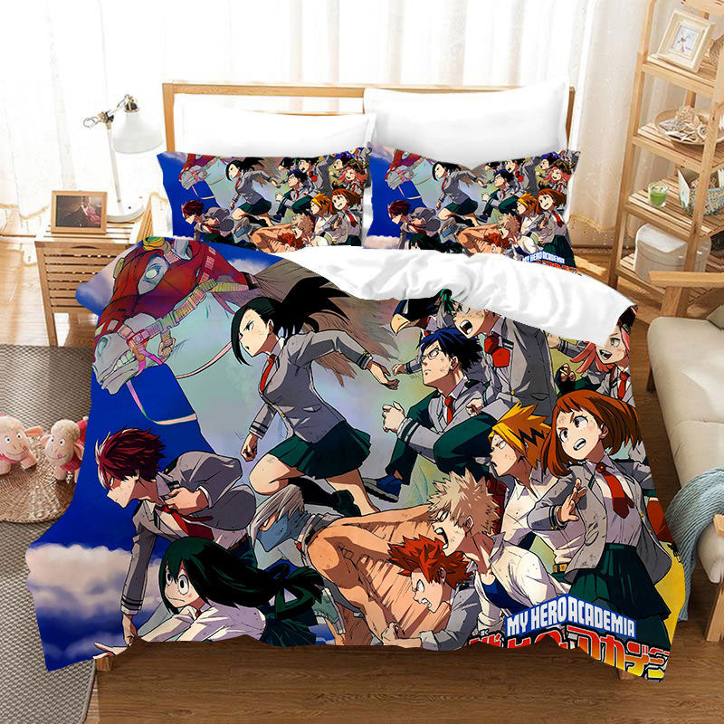 My Hero Academia Season 4 Duvet Cover Quilt Cover Pillowcase Bedding Set Bed Linen Home Bedroom Decor