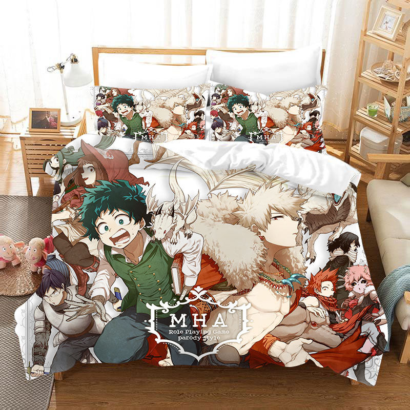 My Hero Academia Season 4 Duvet Cover Quilt Cover Pillowcase Bedding Set Bed Linen Home Bedroom Decor