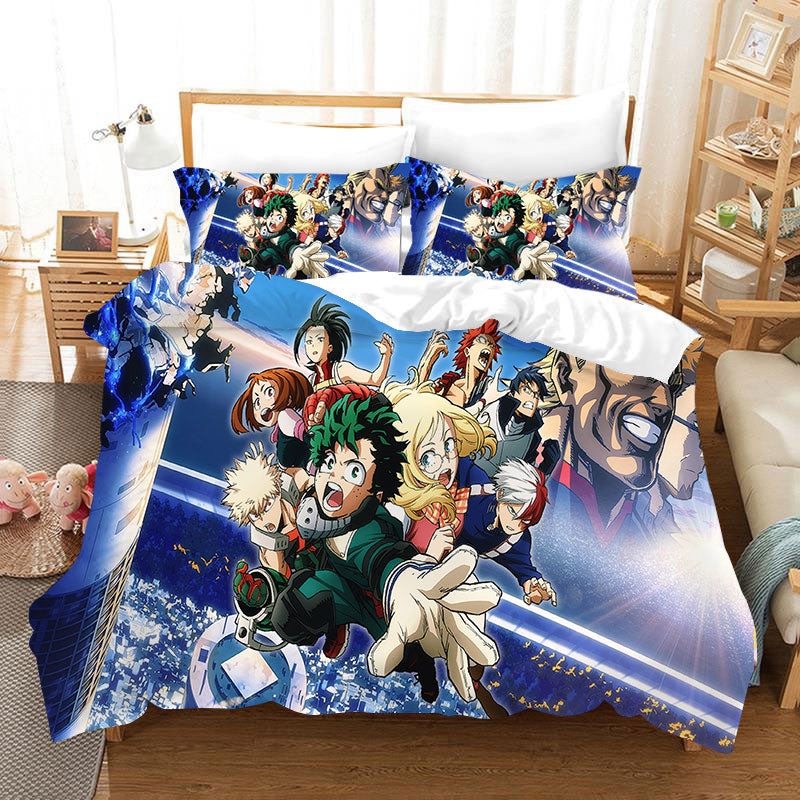 My Hero Academia Season 4 Duvet Cover Quilt Cover Pillowcase Bedding Set Bed Linen Home Bedroom Decor