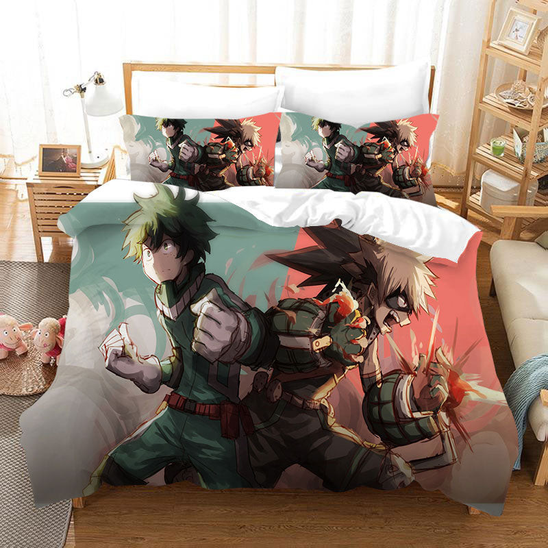 My Hero Academia Season 4 Duvet Cover Quilt Cover Pillowcase Bedding Set Bed Linen Home Bedroom Decor