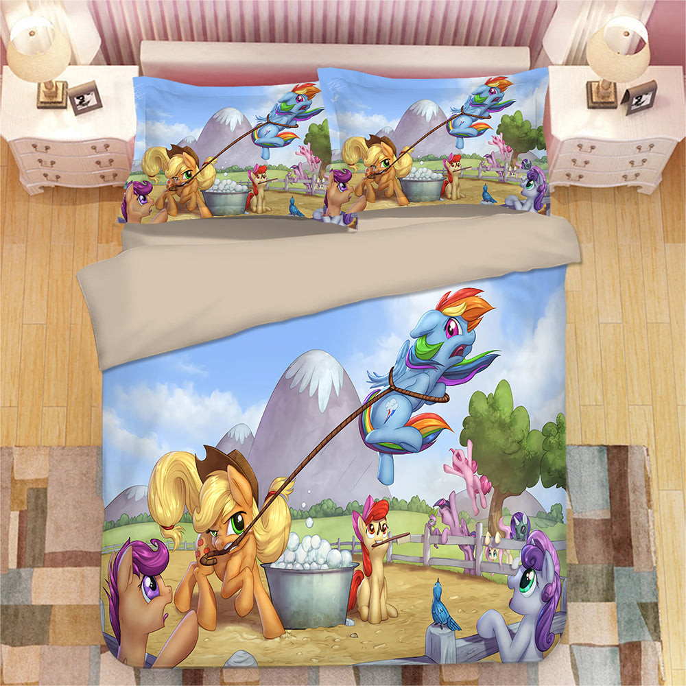 My Little Pony Duvet Cover Quilt Cover Pillowcase Bedding Set Bed Linen Home Bedroom Decor
