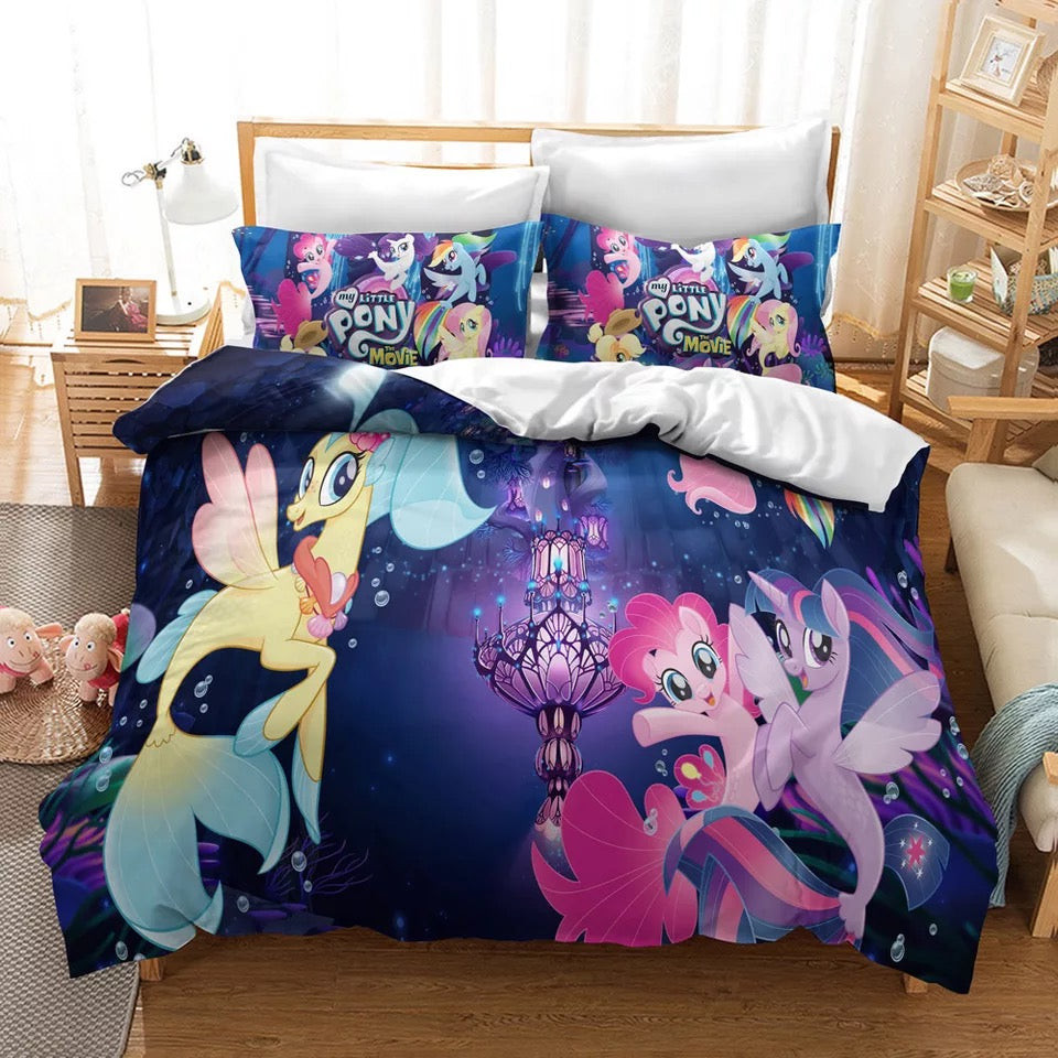 My Little Pony Duvet Cover Quilt Cover Pillowcase Bedding Set Bed Linen Home Bedroom Decor
