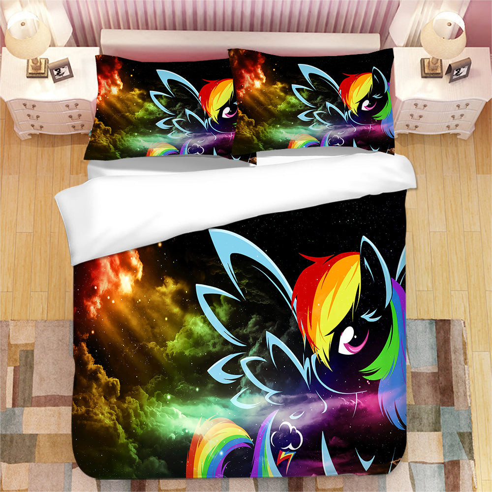 My Little Pony Duvet Cover Quilt Cover Pillowcase Bedding Set Bed Linen Home Bedroom Decor