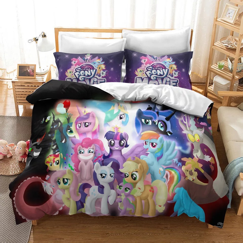 My Little Pony Duvet Cover Quilt Cover Pillowcase Bedding Set Bed Linen Home Bedroom Decor