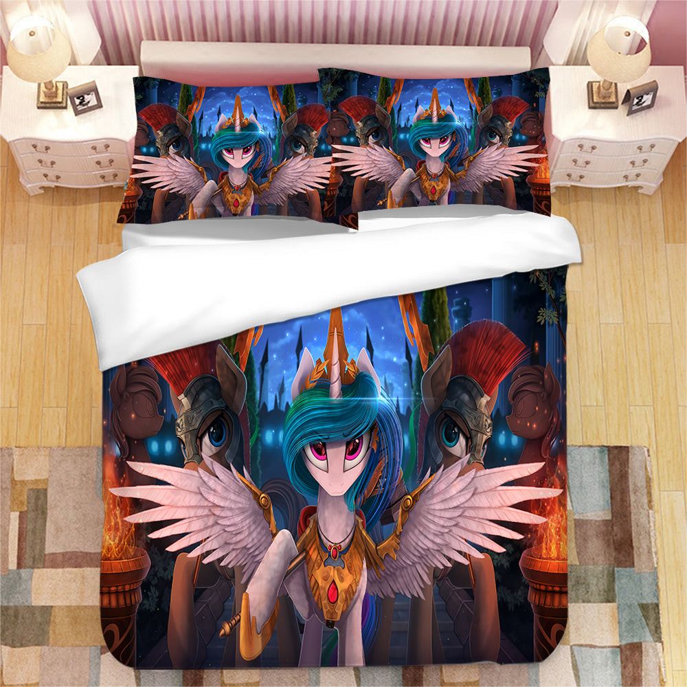 My Little Pony Duvet Cover Quilt Cover Pillowcase Bedding Set Bed Linen Home Bedroom Decor