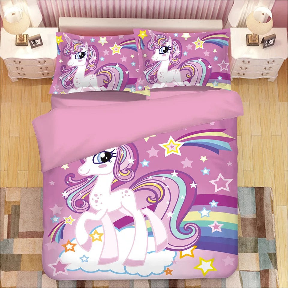 My Little Pony Duvet Cover Quilt Cover Pillowcase Bedding Set Bed Linen Home Bedroom Decor
