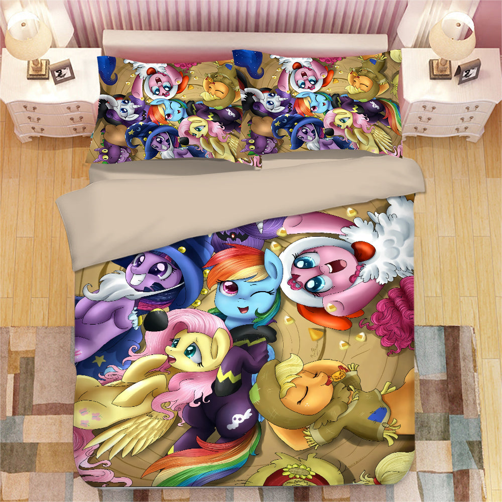 My Little Pony Duvet Cover Quilt Cover Pillowcase Bedding Set Bed Linen Home Bedroom Decor