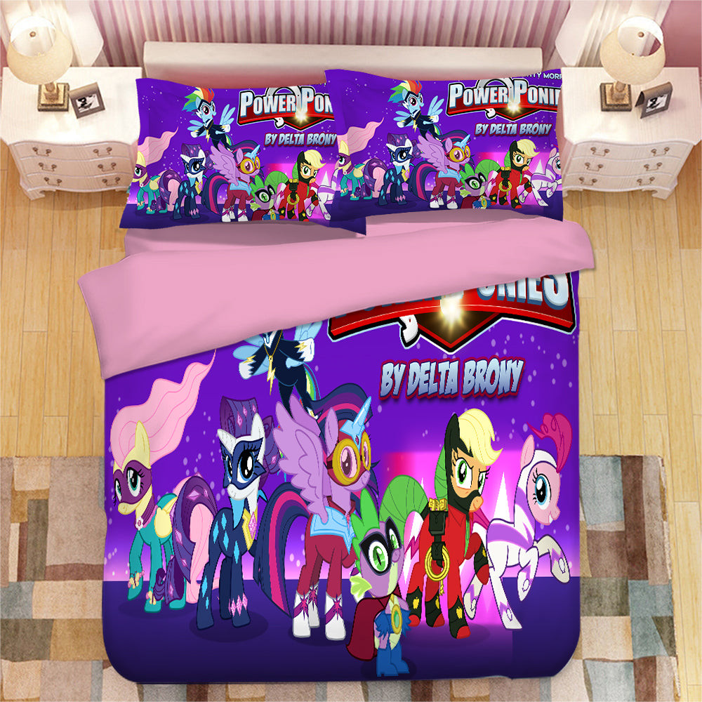 My Little Pony Duvet Cover Quilt Cover Pillowcase Bedding Set Bed Linen Home Bedroom Decor