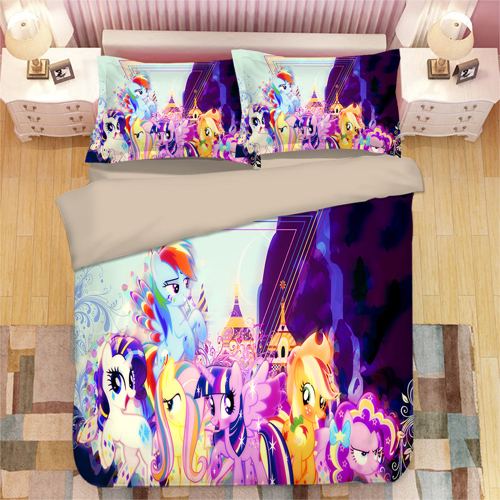 My Little Pony Duvet Cover Quilt Cover Pillowcase Bedding Set Bed Linen Home Bedroom Decor