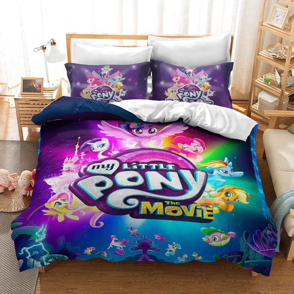 My Little Pony Duvet Cover Quilt Cover Pillowcase Bedding Set Bed Linen Home Bedroom Decor