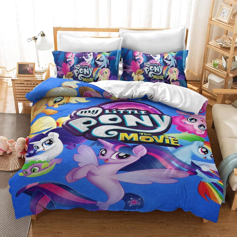 My Little Pony Duvet Cover Quilt Cover Pillowcase Bedding Set Bed Linen Home Bedroom Decor