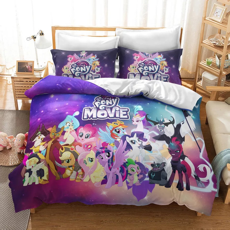 My Little Pony Duvet Cover Quilt Cover Pillowcase Bedding Set Bed Linen Home Bedroom Decor