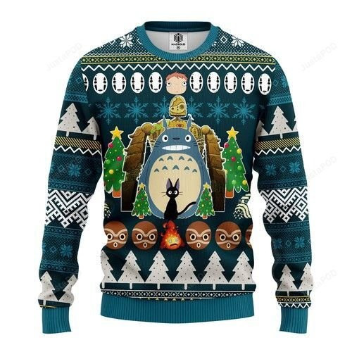 My Neighbor Is Totoro Anime Ugly Christmas Sweater,