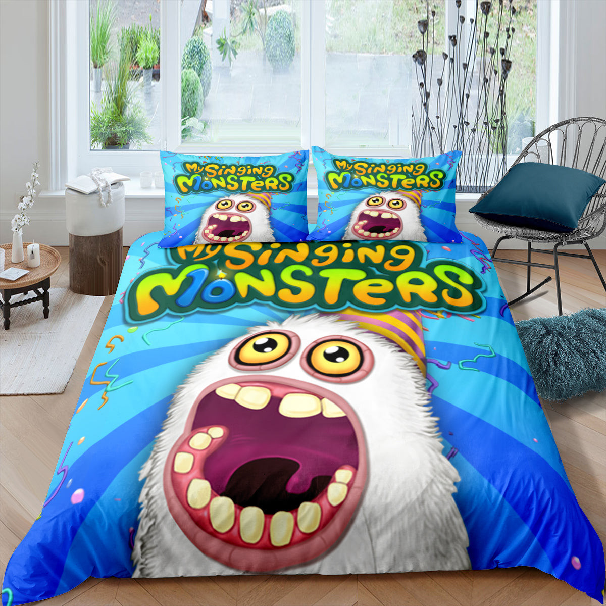 My Singing Monsters Duvet Cover Quilt Cover Pillowcase Bedding Set Bed Linen Home Bedroom Decor