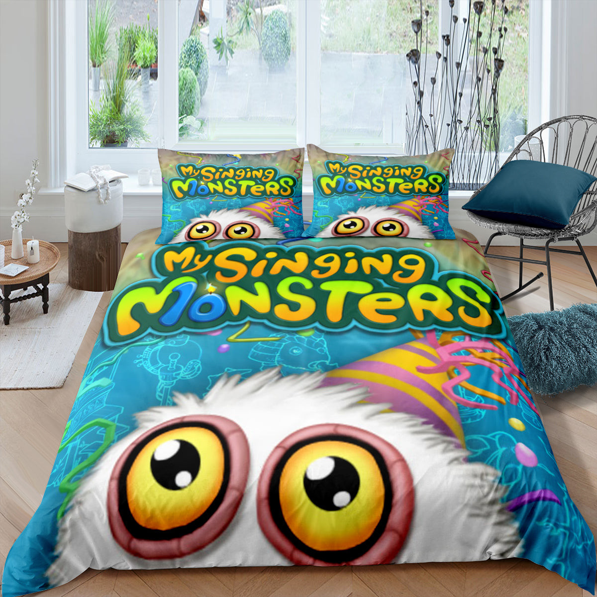 My Singing Monsters Duvet Cover Quilt Cover Pillowcase Bedding Set Bed Linen Home Bedroom Decor