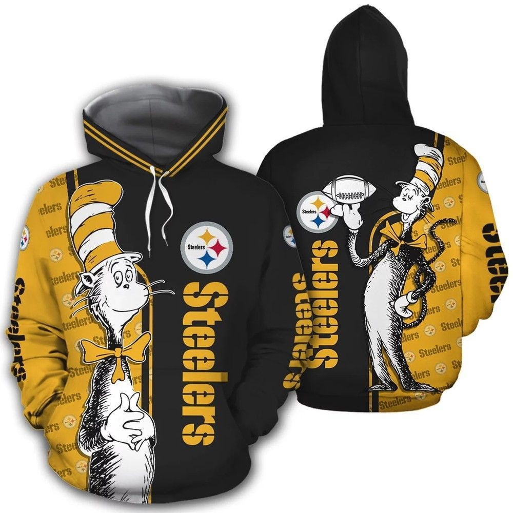 N F L Pittsburgh Steelers 3D All Over Print Hoodie & Zip Hoodie