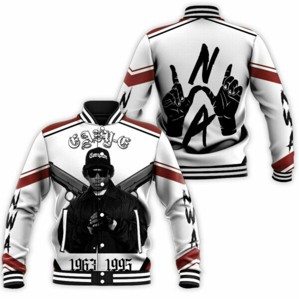 N.W.A Eazy-E 1963-1995 Legend Hip Hop Baseball Jacket for Men & Women | Music Fan Gift