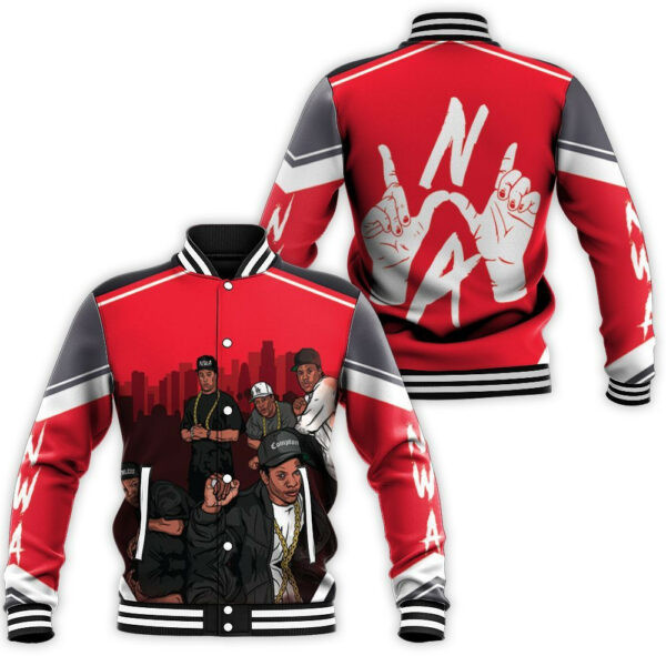 N.W.A GTA Style Fashion Baseball Jacket for Men & Women | Music Fan Gift