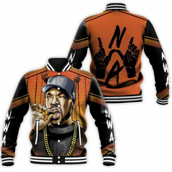 N.W.A Ice Cube Hip Hop Rap Baseball Jacket for Men & Women | Music Fan Gift