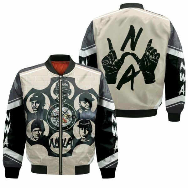 N.w.a. Group Members Bullet Roulette Bomber Jacket | Music Jacket for Men & Women | Music Fan Gift
