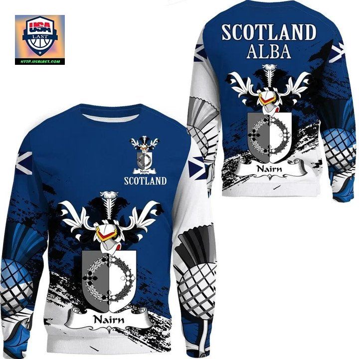 Nairn Scottish Family Crest Scotland Special Sweater 