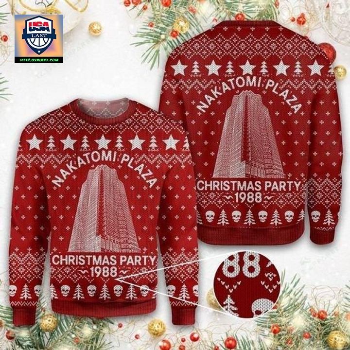Nakatomi Plaza Christmas Party 1988 Ugly Christmas Sweater