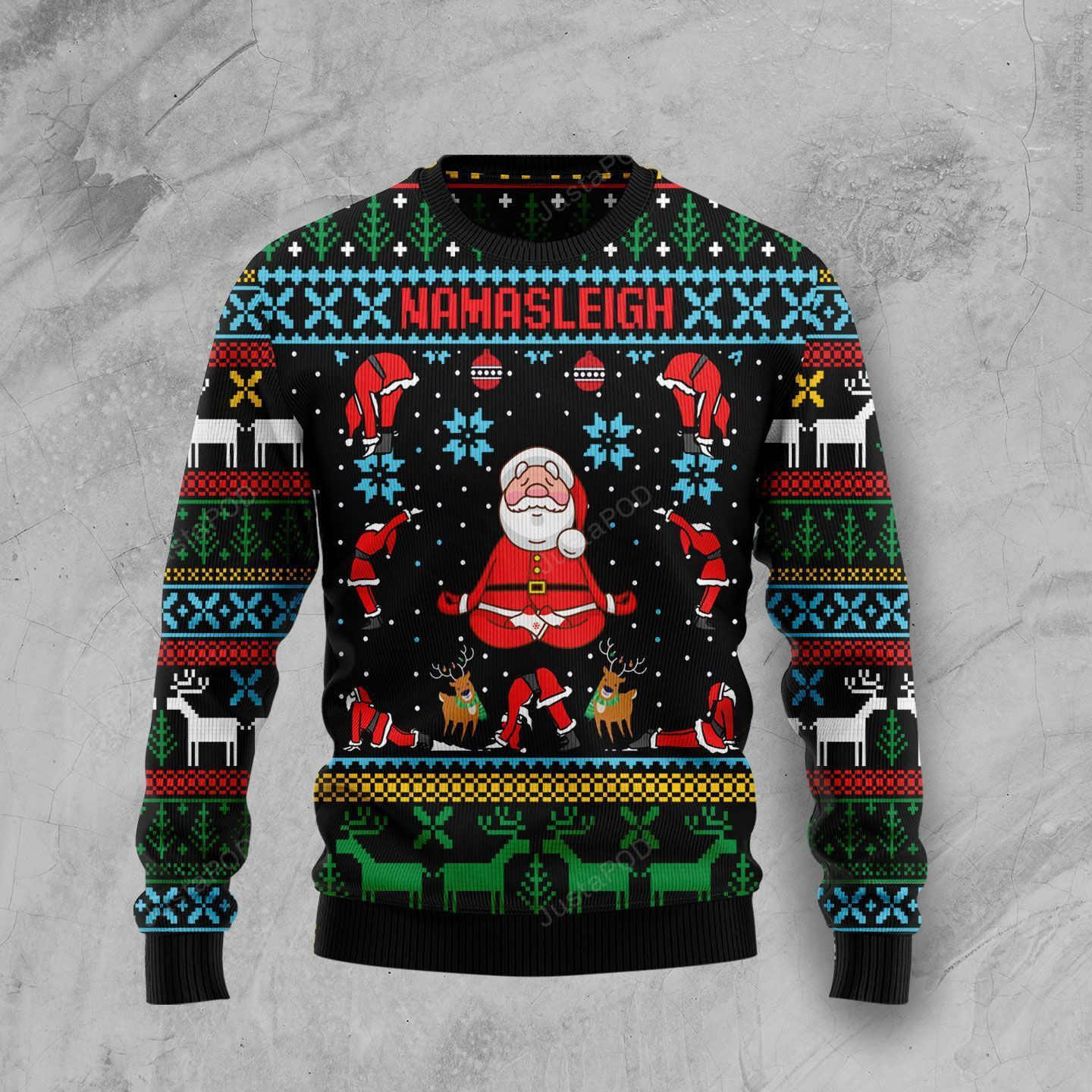 Namasleigh Christmas Ugly Christmas Sweater, Perfect Holiday Gift