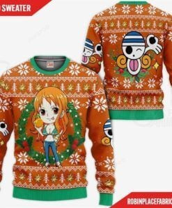 Nami One Piece Ugly Christmas Sweater, Perfect Holiday Gift