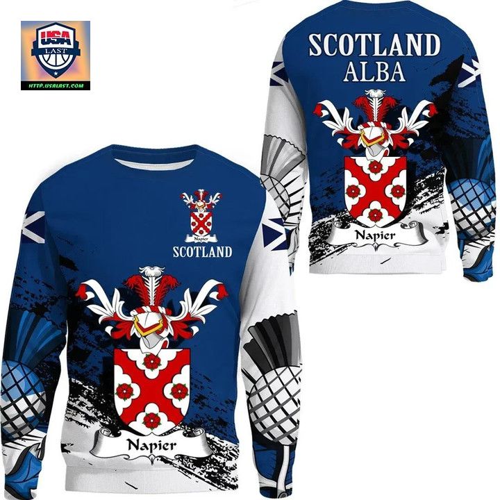 Napier Scottish Family Crest Scotland Special Sweater 
