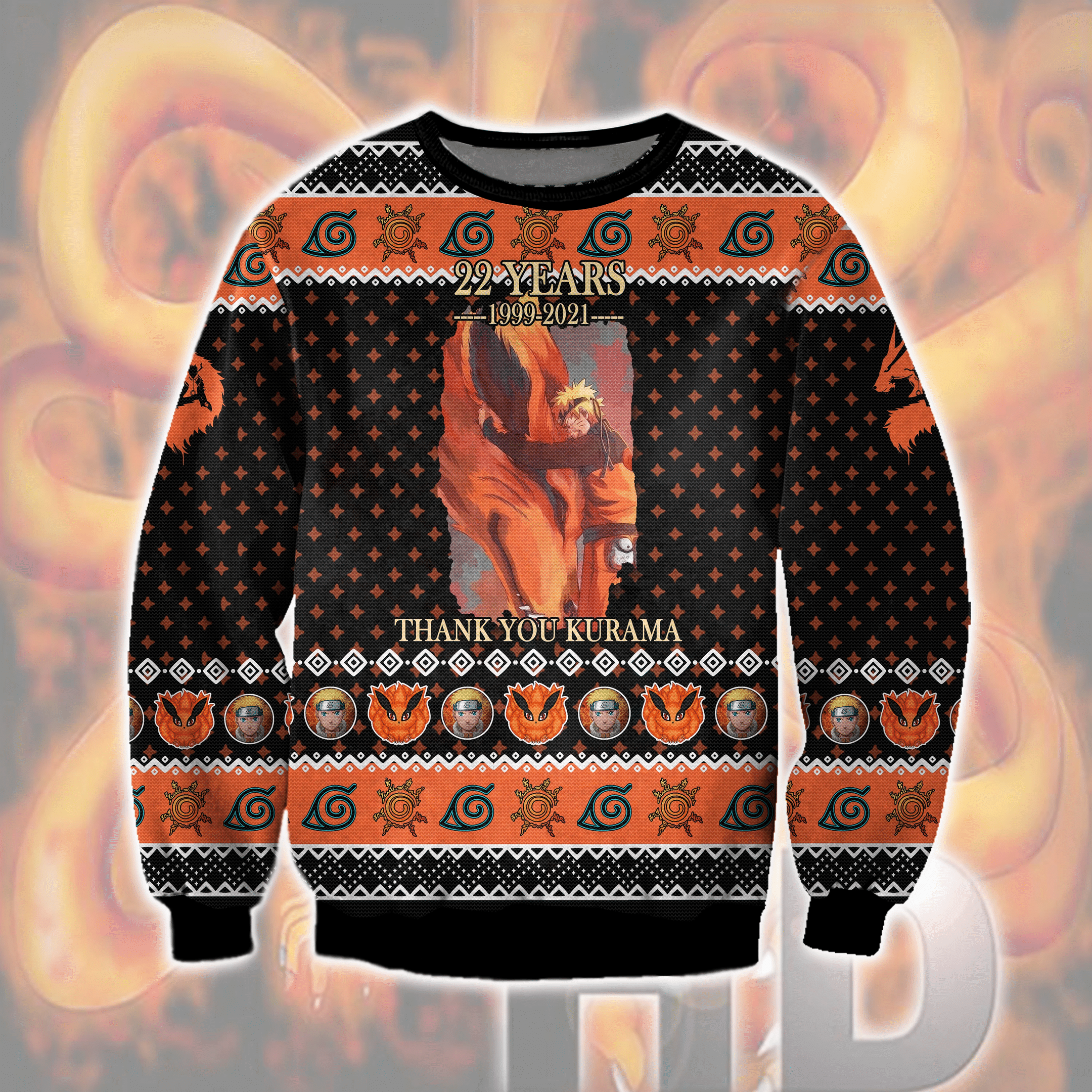 Naruto & Kurama Ugly Christmas Sweater