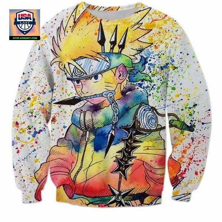 Naruto 3D All Over Printed Shirt Sweater