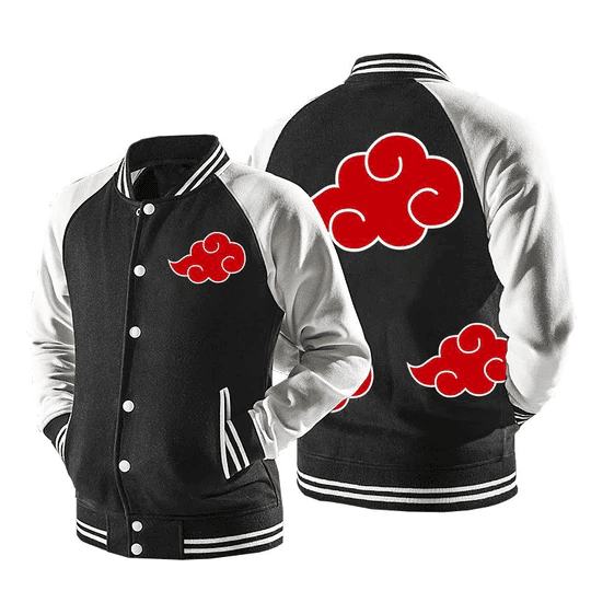 Naruto Akatsuki Fashion Baseball Jacket for Men & Women | Anime Fan Gift
