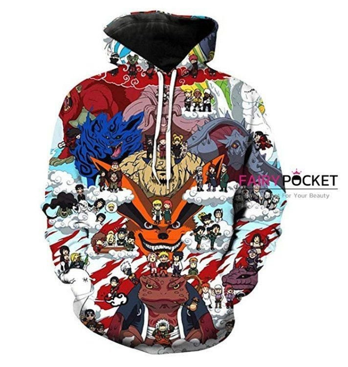 Naruto All in One 3D All Over Print Hoodie & Zip Hoodie