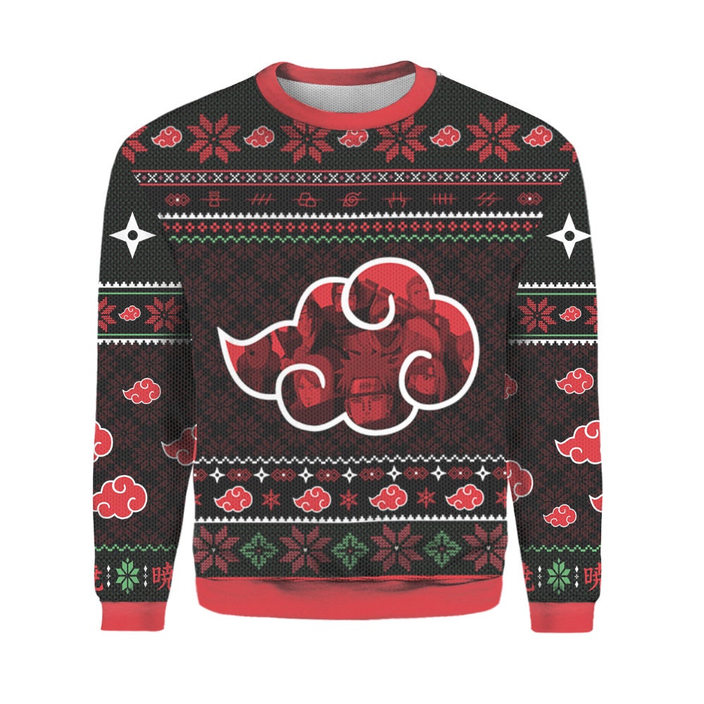 Naruto Anime Ugly Christmas 3D Sweater, Christmas Gifts, Naruto Anime Ugly Sweater