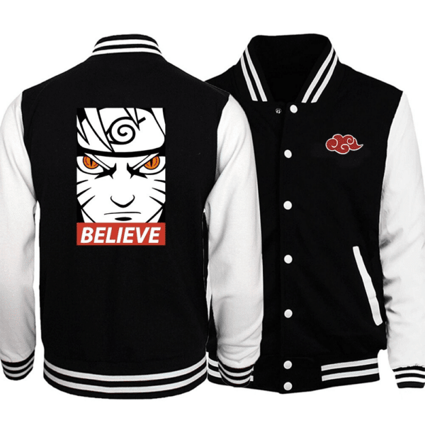 Naruto Believe Fashion Baseball Jacket for Men & Women | Anime Fan Gift