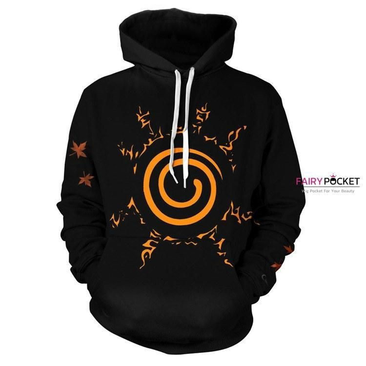 Naruto Black 3D All Over Print Hoodie & Zip Hoodie