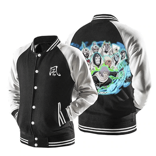 Naruto Chiyo Puppet Brigade Fashion Baseball Jacket for Men & Women | Anime Fan Gift