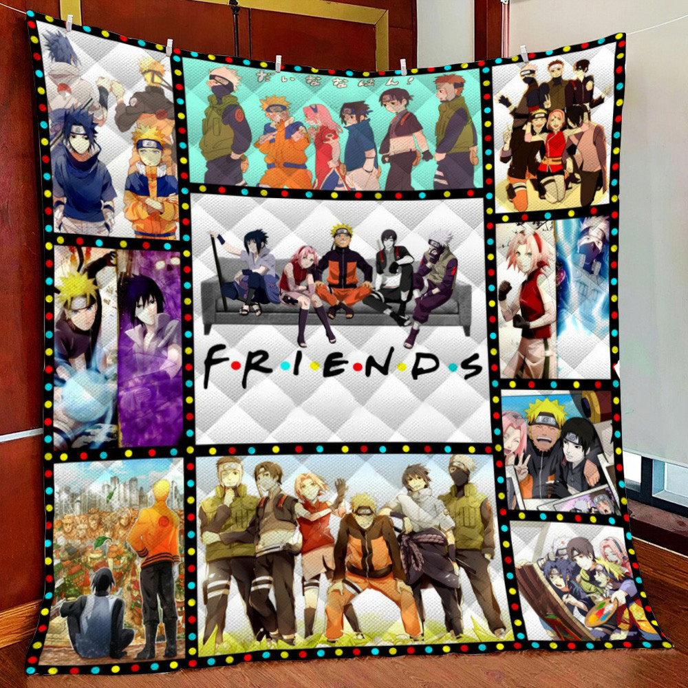 Naruto Friends Fleece Blanket Quilt Blanket For Bed