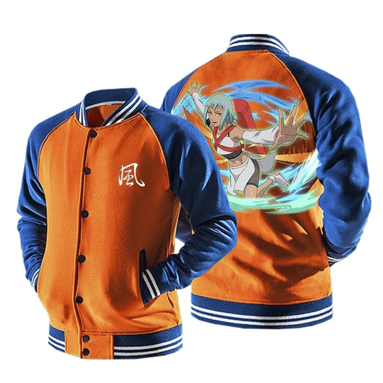 Naruto Fu Jinchuriki Fashion Baseball Jacket for Men & Women | Anime Fan Gift