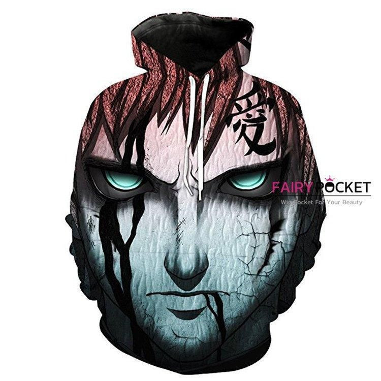 Naruto Gaara 3D All Over Print Hoodie & Zip Hoodie