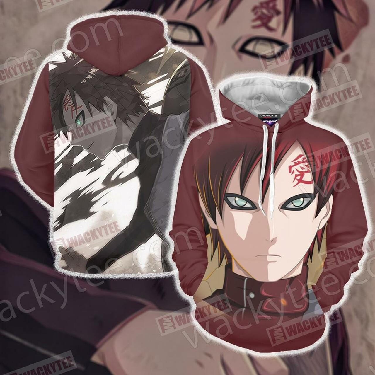 Naruto Gaara New Unisex 3D All Over Print Hoodie & Zip Hoodie