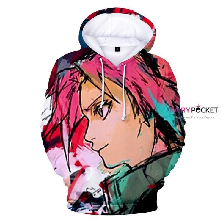 Naruto Haruno Sakura Red 3D All Over Print Hoodie & Zip Hoodie