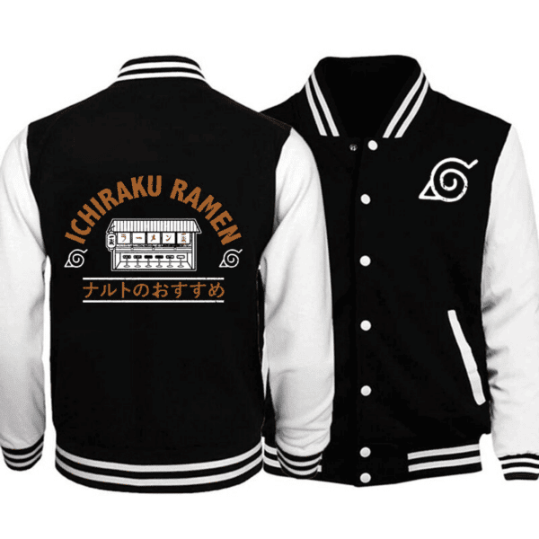 Naruto Ichiraku Ramen Fashion Baseball Jacket for Men & Women | Anime Fan Gift