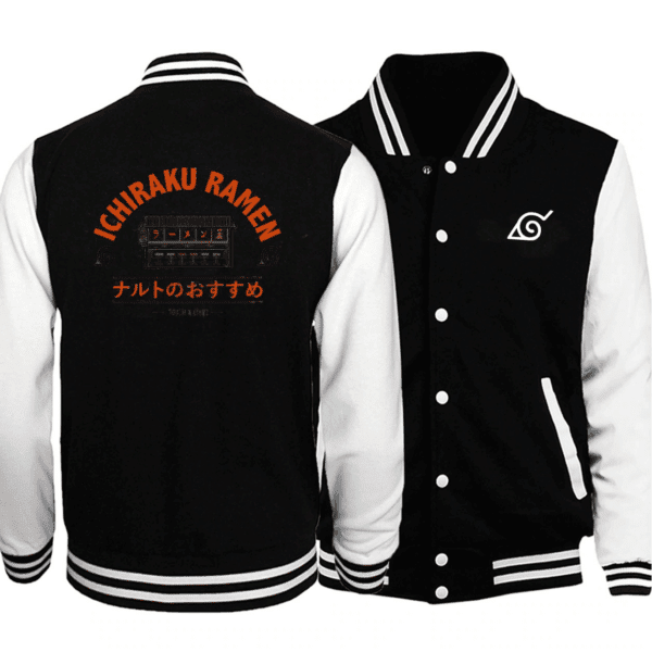 Naruto Ichiraku Ramen Fashion Baseball Jacket for Men & Women | Anime Fan Gift